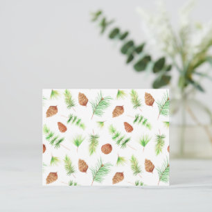 Card (10,8 x 14,2 cm) - Christmas Pattern Briefkaart
