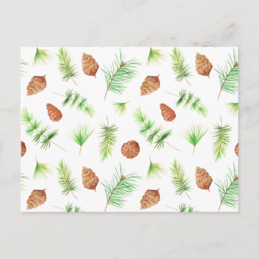 Card (10,8 x 14,2 cm) - Christmas Pattern Briefkaart (Voorkant)