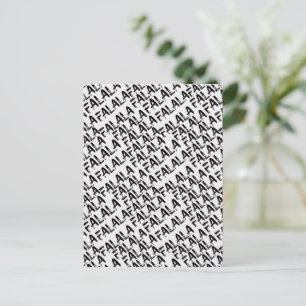 Card (10,8 x 14,2 cm) - Christmas Pattern Briefkaart