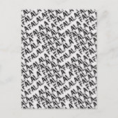 Card (10,8 x 14,2 cm) - Christmas Pattern Briefkaart (Voorkant)