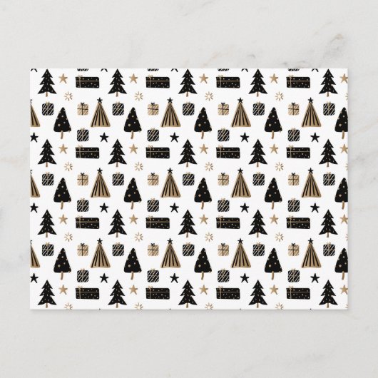 Card (10,8 x 14,2 cm) - Christmas Pattern Briefkaart (Voorkant)