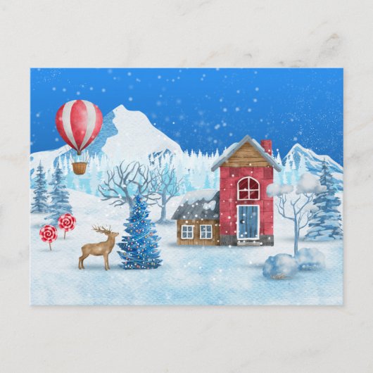Card (10,8 x 14,2 cm) - Christmas Scene Briefkaart (Voorkant)