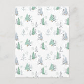 Card (10,8 x 14,2 cm) - Christmas Trees Pattern Briefkaart (Voorkant)