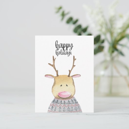 Card (10,8 x 14,2 cm) - Deer Briefkaart (Staand voorkant)