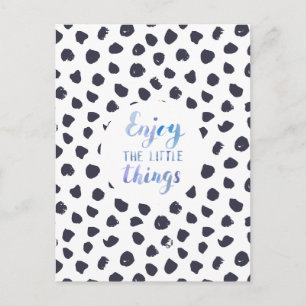Card (10,8 x 14,2 cm) - Enjoy The Little Things Briefkaart