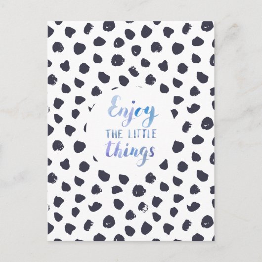 Card (10,8 x 14,2 cm) - Enjoy The Little Things Briefkaart (Voorkant)