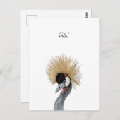 Card (10,8 x 14,2 cm) - Hello! Briefkaart (Voorkant / Achterkant)