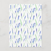 Card (10,8 x 14,2 cm) - Lavender Pattern Briefkaart (Voorkant)