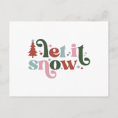 Card (10,8 x 14,2 cm) - Let It Snow Briefkaart (Voorkant)