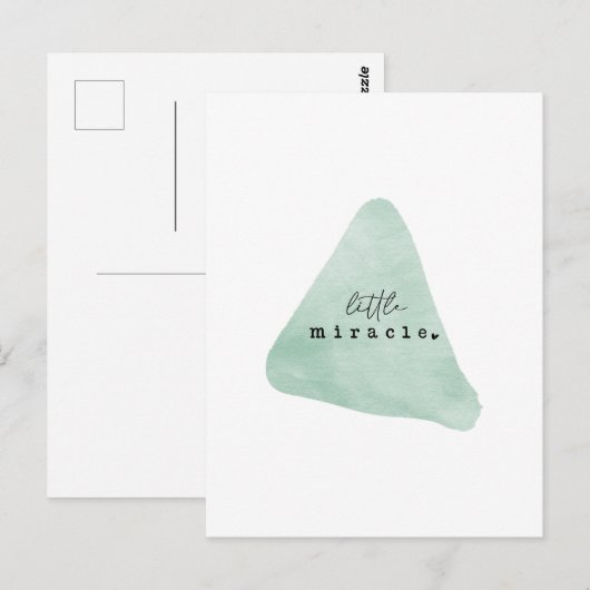 Card (10,8 x 14,2 cm) - Little Miracle Briefkaart (Voorkant / Achterkant)