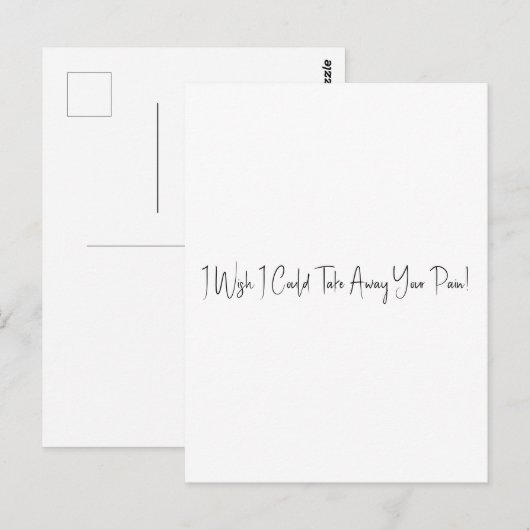 Card (10,8 x 14,2 cm) - Pain Briefkaart (Voorkant / Achterkant)