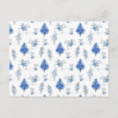 Card (10,8 x 14,2 cm) - Snow Mice Pattern Briefkaart (Voorkant)