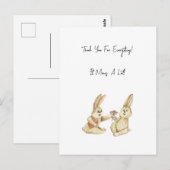 Card (10,8 x 14,2 cm) - Thank You! Briefkaart (Voorkant / Achterkant)