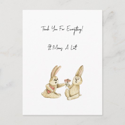 Card (10,8 x 14,2 cm) - Thank You! Briefkaart (Voorkant)