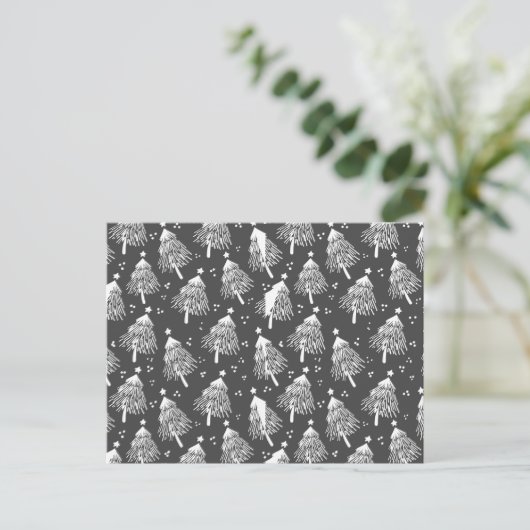 Card (10,8 x 14,2 cm) - Tree Pattern Briefkaart (Staand voorkant)