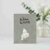 Card (10,8 x 14,2 cm) - Warm Wishes Briefkaart (Staand voorkant)