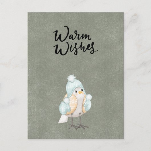 Card (10,8 x 14,2 cm) - Warm Wishes Briefkaart (Voorkant)