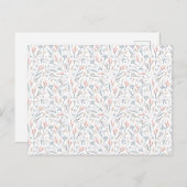 Card (10,8 x 14,2 cm) - Winter Pattern Briefkaart (Voorkant / Achterkant)