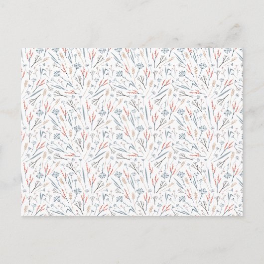 Card (10,8 x 14,2 cm) - Winter Pattern Briefkaart (Voorkant)