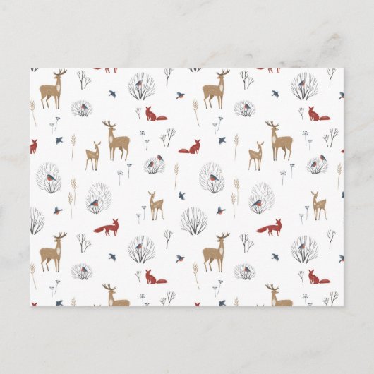 Card (10,8 x 14,2 cm) - Winter Pattern Briefkaart (Voorkant)