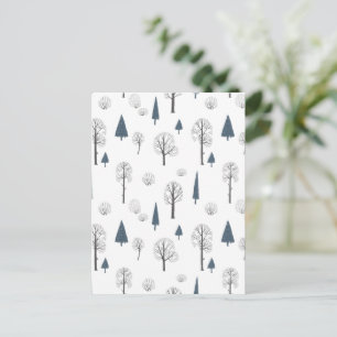 Card (10,8 x 14,2 cm) - Winter Pattern Briefkaart