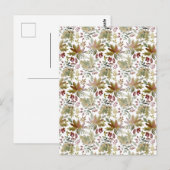 Card (10,8 x 14,2 cm) - Winter Pattern Briefkaart (Voorkant / Achterkant)