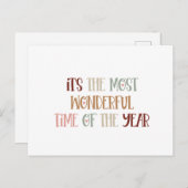 Card (10,8 x 14,2 cm) - Wonderful Time Briefkaart (Voorkant / Achterkant)