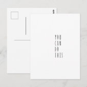 Card (10,8 x 14,2 cm) - You Can Do This Briefkaart (Voorkant / Achterkant)