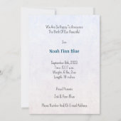 Card (12,7 x 17,8 cm) - Birth Announcement Kaart (Achterkant)