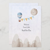 Card (12,7 x 17,8 cm) - Birth Announcement Kaart (Voorkant / Achterkant)