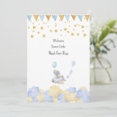 Card (12,7 x 17,8 cm) - Birth Announcement Kaart (Staand voorkant)