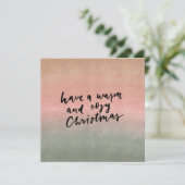 Card (13,3x13,3cm)- Have A Warm And Cozy Christmas Kaart (Staand voorkant)