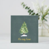 Card (13,3x13,3cm) - It's Cozy Time Kaart (Staand voorkant)