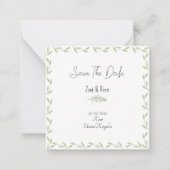 Card (6,3 cm x 6,3 cm) - Save The Date Notitiekaartje (Voorkant)