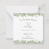 Card (6,3 cm x 6,3 cm) - Save The Date Notitiekaartje (Achterkant)