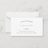 Card (8,9 x 5,1 cm) - Save The Date Notitiekaartje (Achterkant)