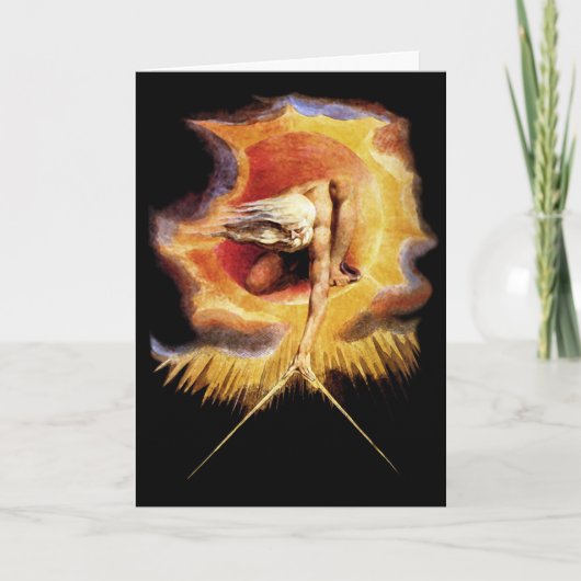 Card: Ancient of Days. William Blake Feestdagen Kaart (Voorkant)