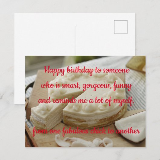 Card Birthday Feestdagenkaart (Voorkant / Achterkant)