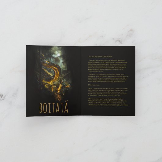 Card Boitatá Aankondiging (Binnen)
