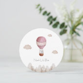 Card (Circle) - Birth Announcement Elephant Kaart (Staand voorkant)