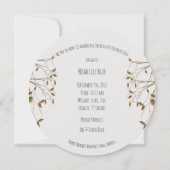 Card (Circle) - Birth Announcement Giraffe Kaart (Achterkant)