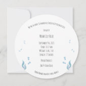 Card (Circle) - Birth Announcement Ocean Kaart (Achterkant)