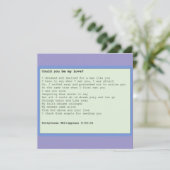 Card ' Could you be my love ' Kaart (Staand voorkant)