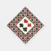 Card Deck Suits Napkins Servet (Hoek)