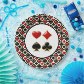 Card Deck Suits Papieren Bordje (Feest)