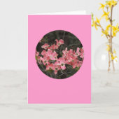 Card, "Dogwood Blossoms in Circle" # 5 Kaart (Gele Bloem)