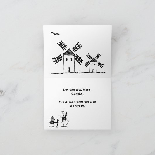 Card Don Quixote  Kaart (Binnen)