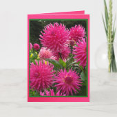 Card - Feliz Cumpleaños a mi Tía - Las Dalias Kaart (Voorkant)