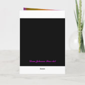 Card - Feliz Cumpleaños, mi amor - Rosa y negra Kaart (Achterkant)