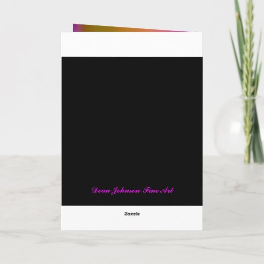 Card - Feliz Cumpleaños, mi amor - Rosa y negra Kaart (Achterkant)